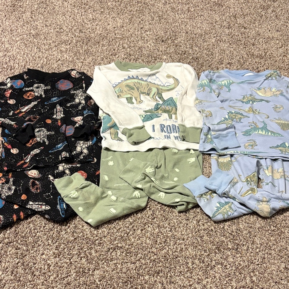 Kids Dinosaur and Space Pajama Set